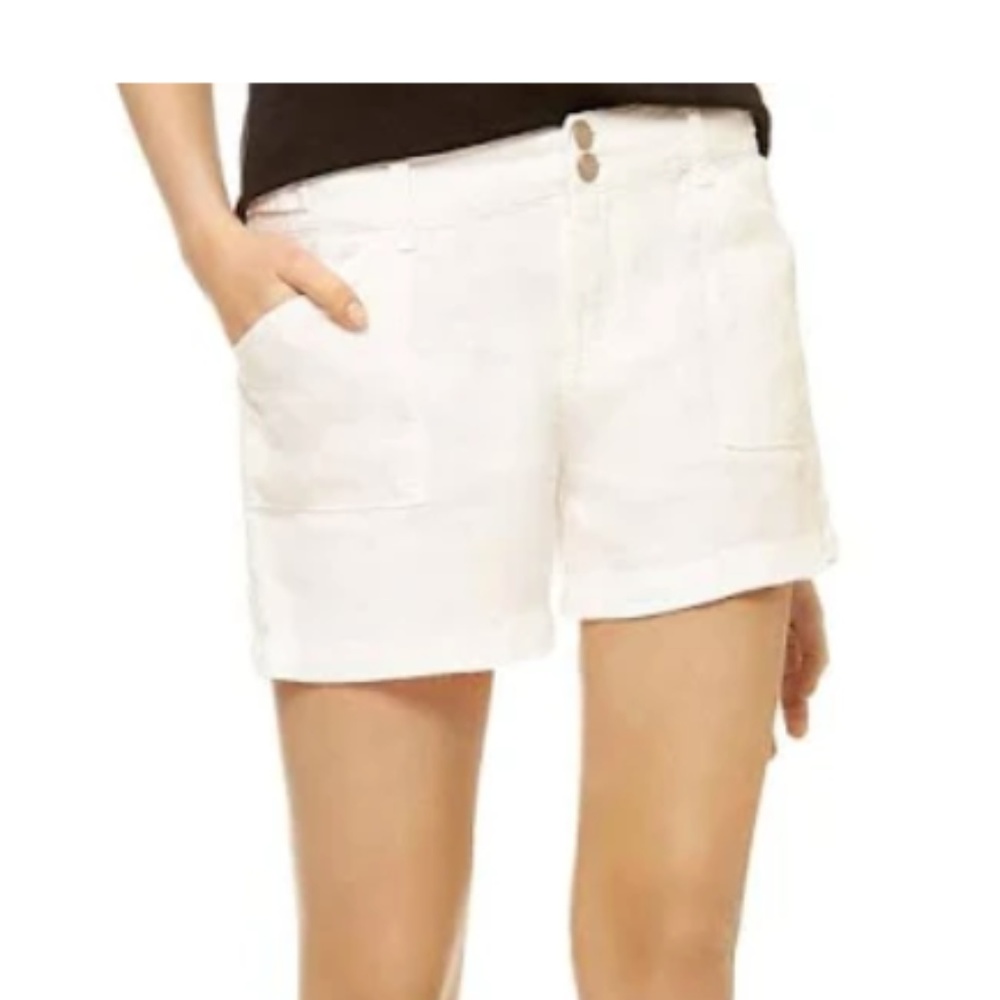 Sanctuary White Linen Shorts